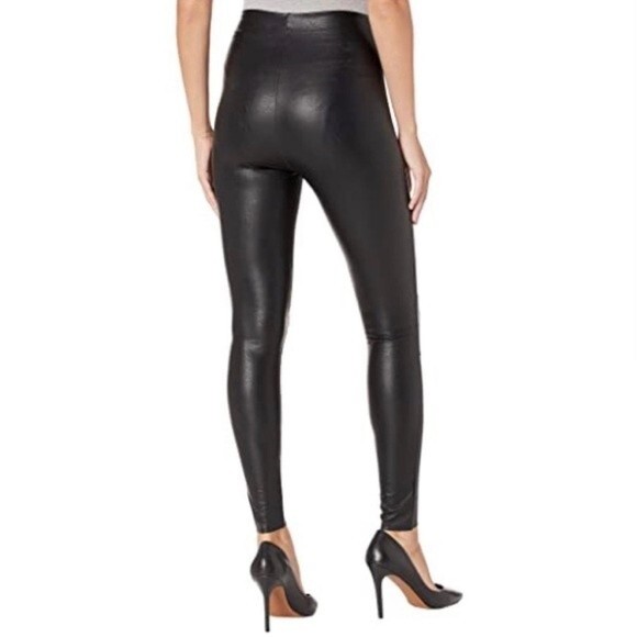 Commando Control Faux Leather Leggings Black Size X Large - Picture 4 of 11
